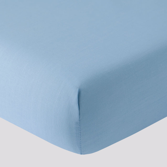 Sottolenzuolo con Angoli in Puro Cotone - Azzurro