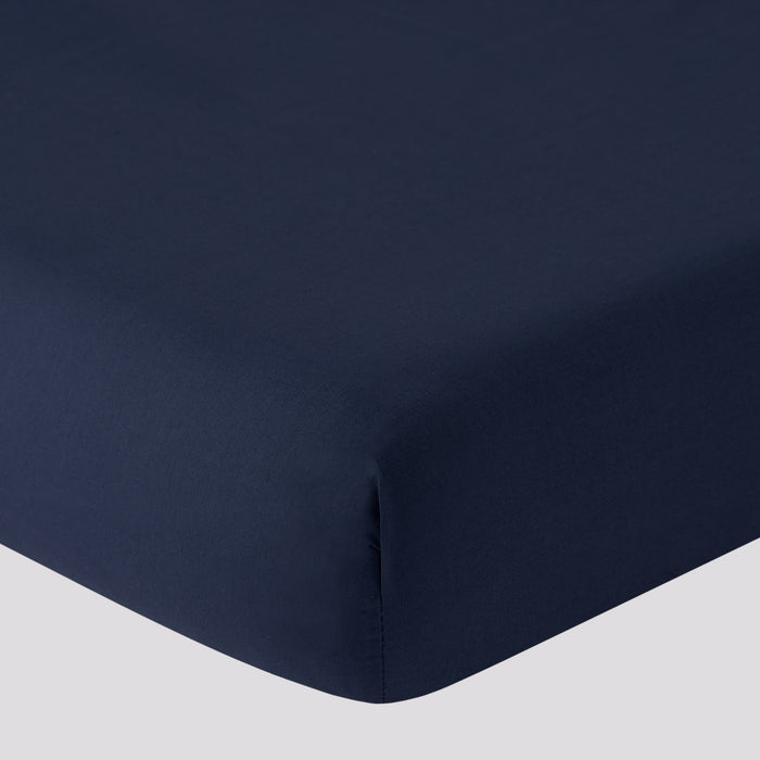 Sottolenzuolo con Angoli in Puro Cotone - Blu Navy