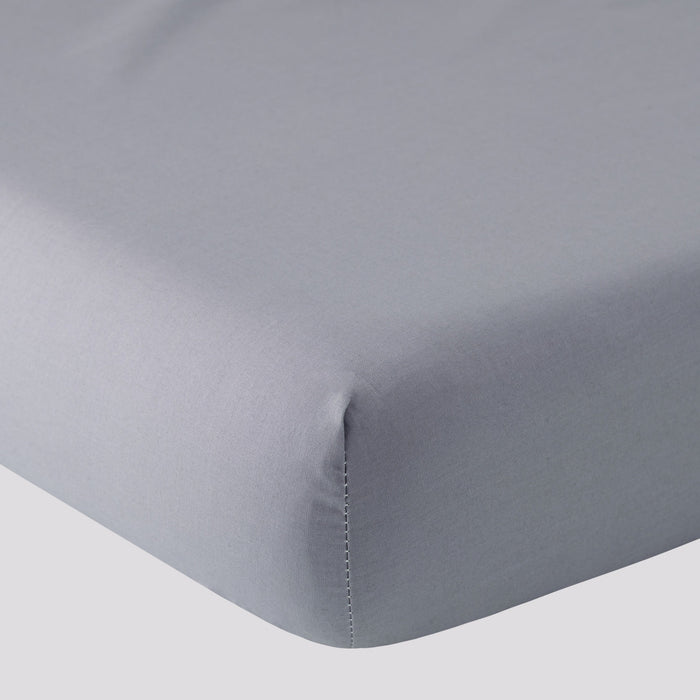 Sottolenzuolo con Angoli in Puro Cotone - Grigio