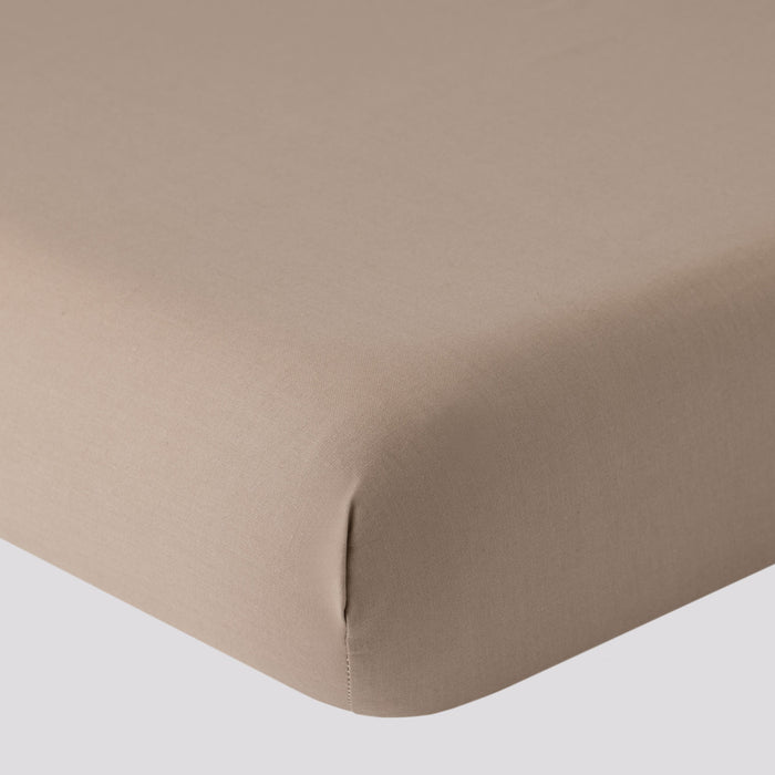 Sottolenzuolo con Angoli in Puro Cotone - Marrone